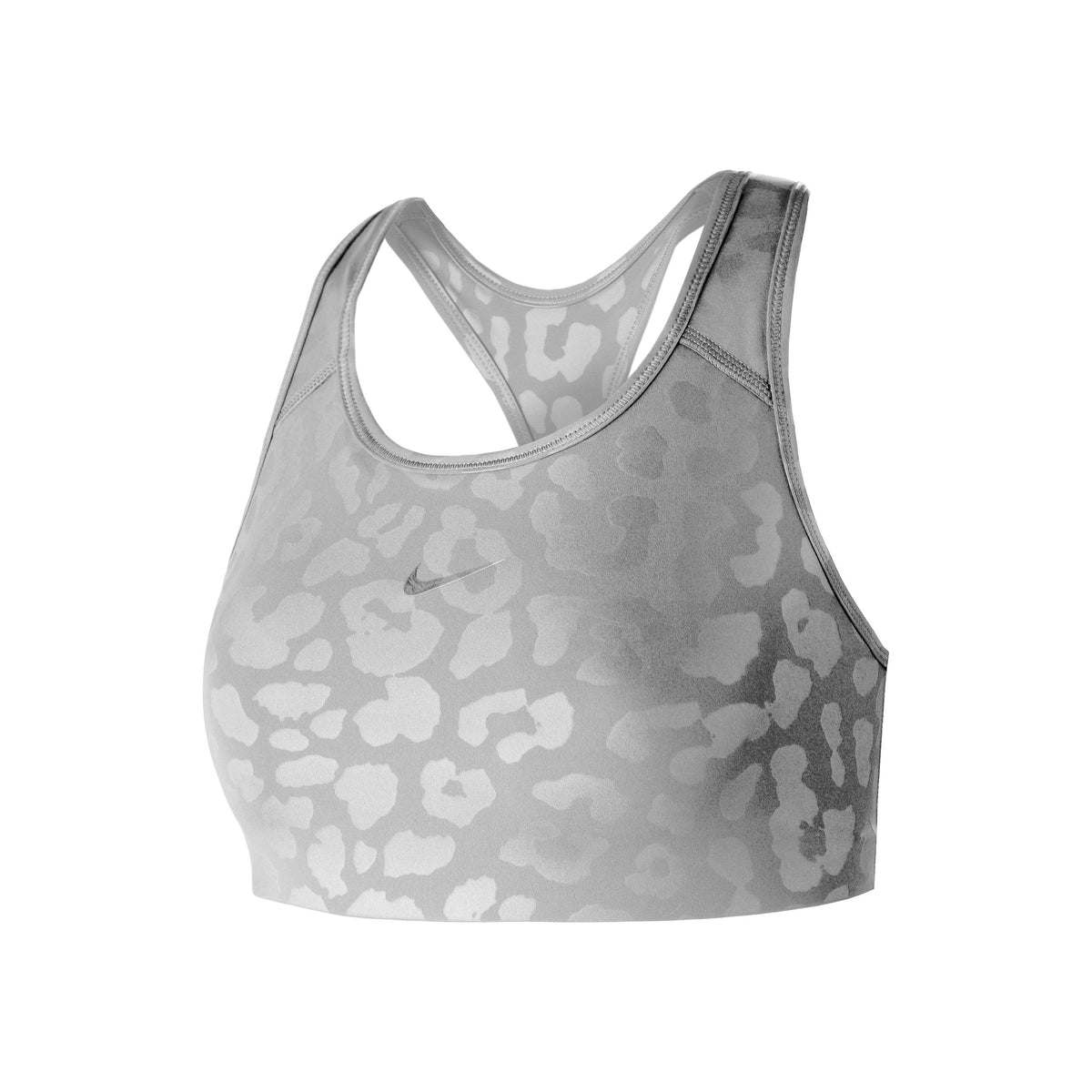 Nike Dri-Fit Leopard Shine Reggiseni sportivi Donna - grigio, bianco