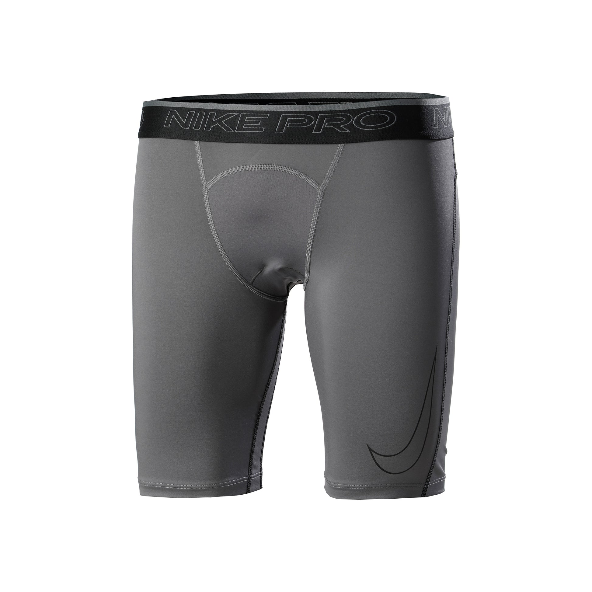 Nike Dri-Fit Pro Long Calzamaglia Da Corsa Uomini-Grigio, Nero