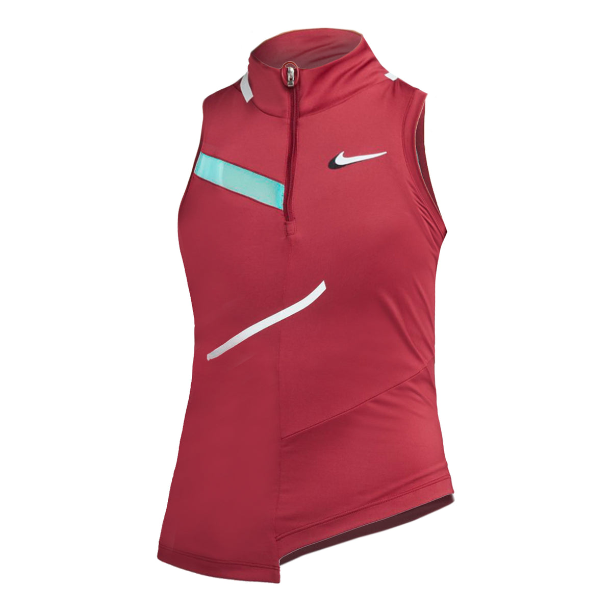 Nike Court Dri-Fit Canottiera Donna - rosso scuro, multicolore