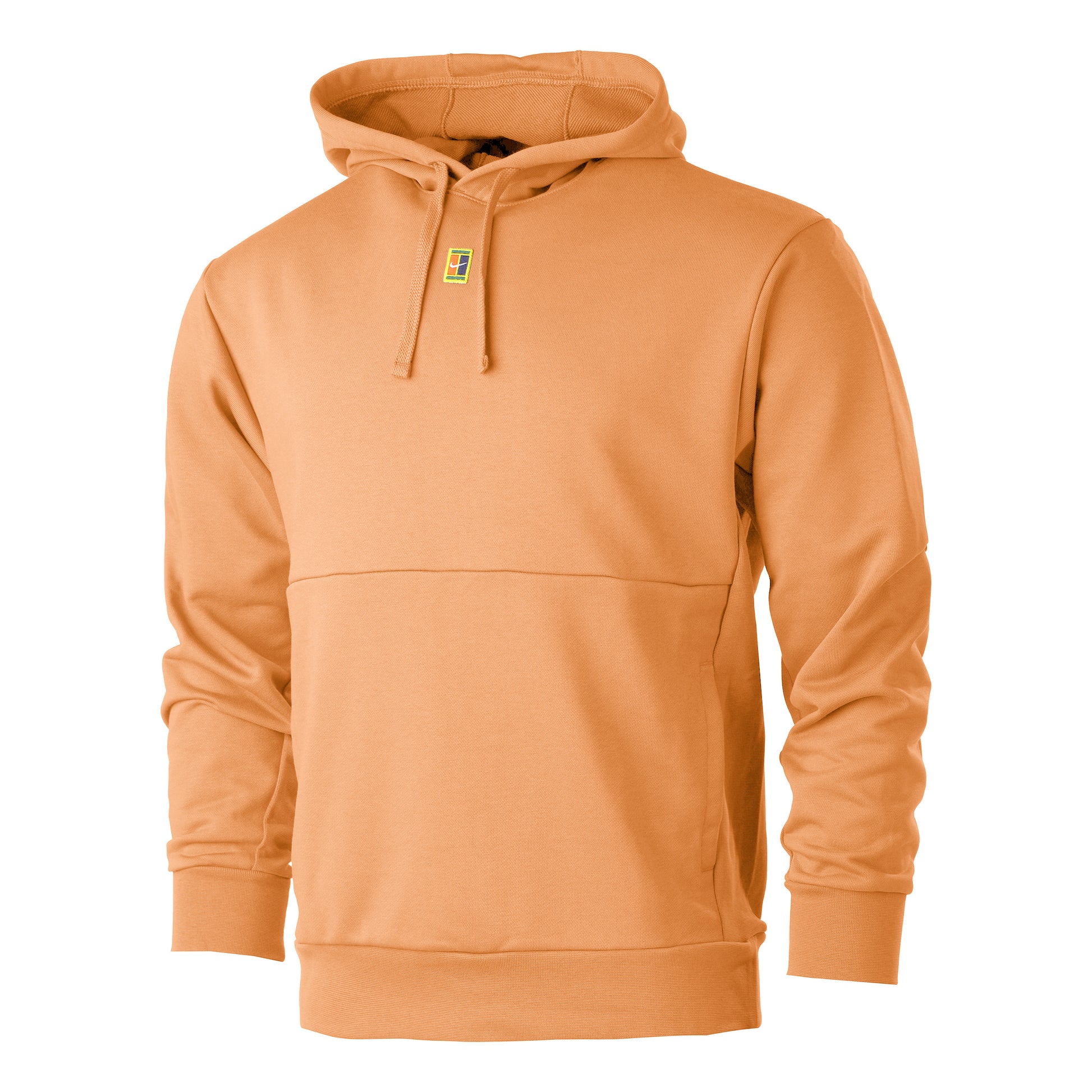Nike Dri-Fit Court Heritage Fleece Felpa con cappuccio Uomini - arancione,