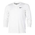 Court Dri-Fit Half-Zip Manica lunga Uomini - bianco,
