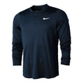 Court Dri-Fit Half-Zip Manica lunga Uomini - blu scuro,
