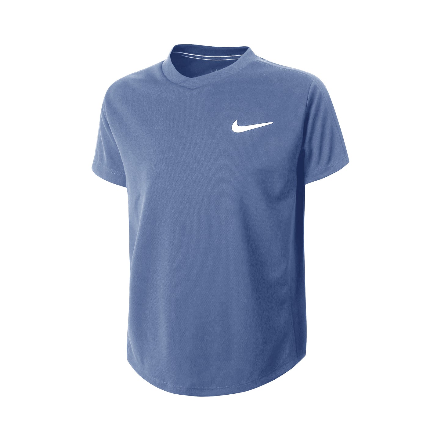 Nike Court Dri-Fit Maglietta Ragazzi - grigio-blu, bianco