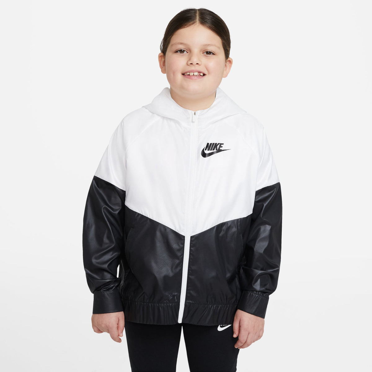 Nike Windrunner Giacca da allenamento Ragazze-bianco, nero