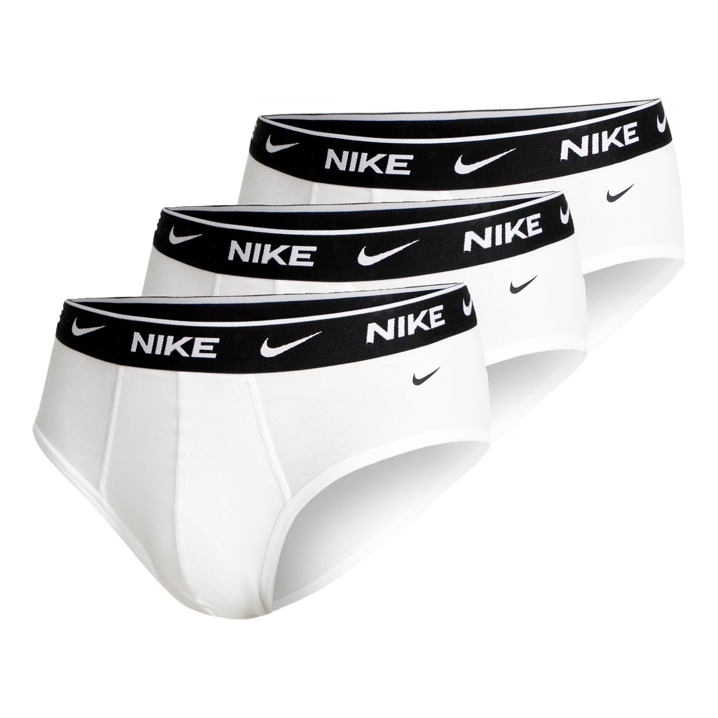 Nike Everyday Cotton Stretch Brief Slip Confezione da 3 Uomini - bianco,