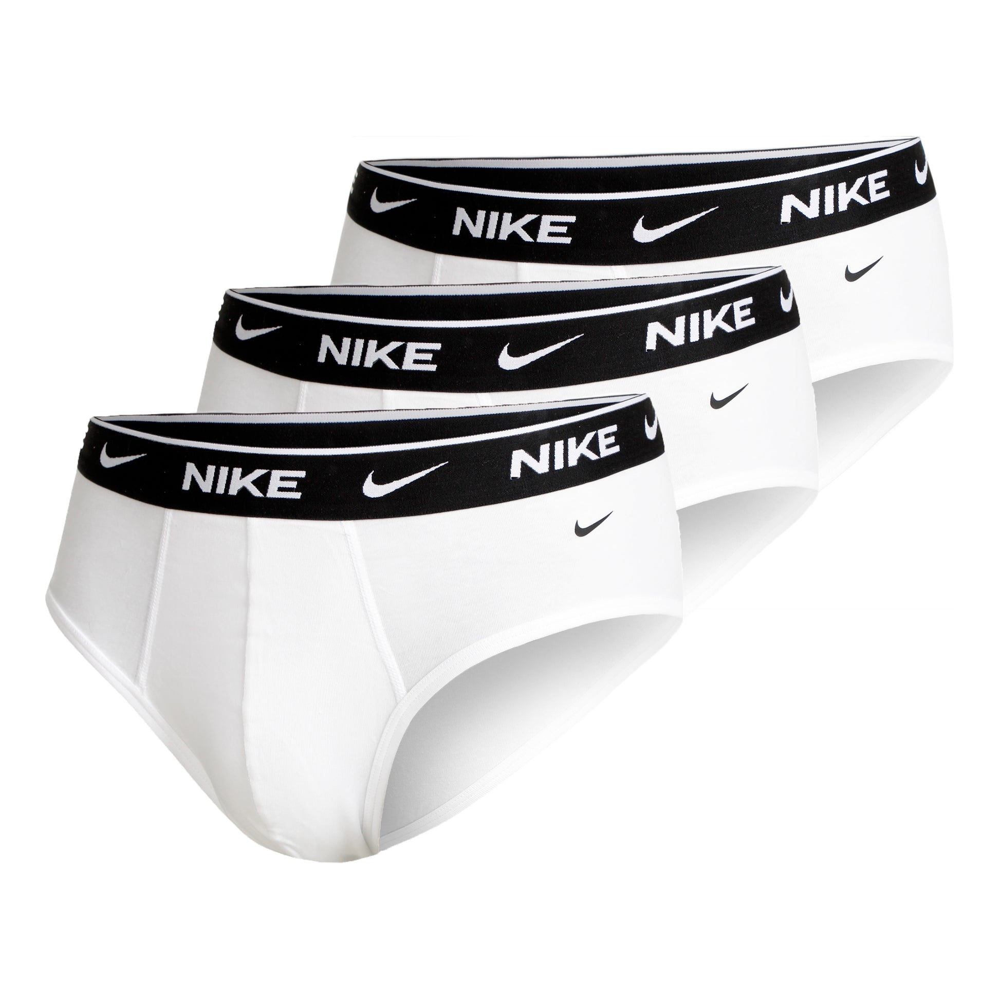 Nike Everyday Cotton Stretch Brief Slip Confezione da 3 Uomini - bianco,