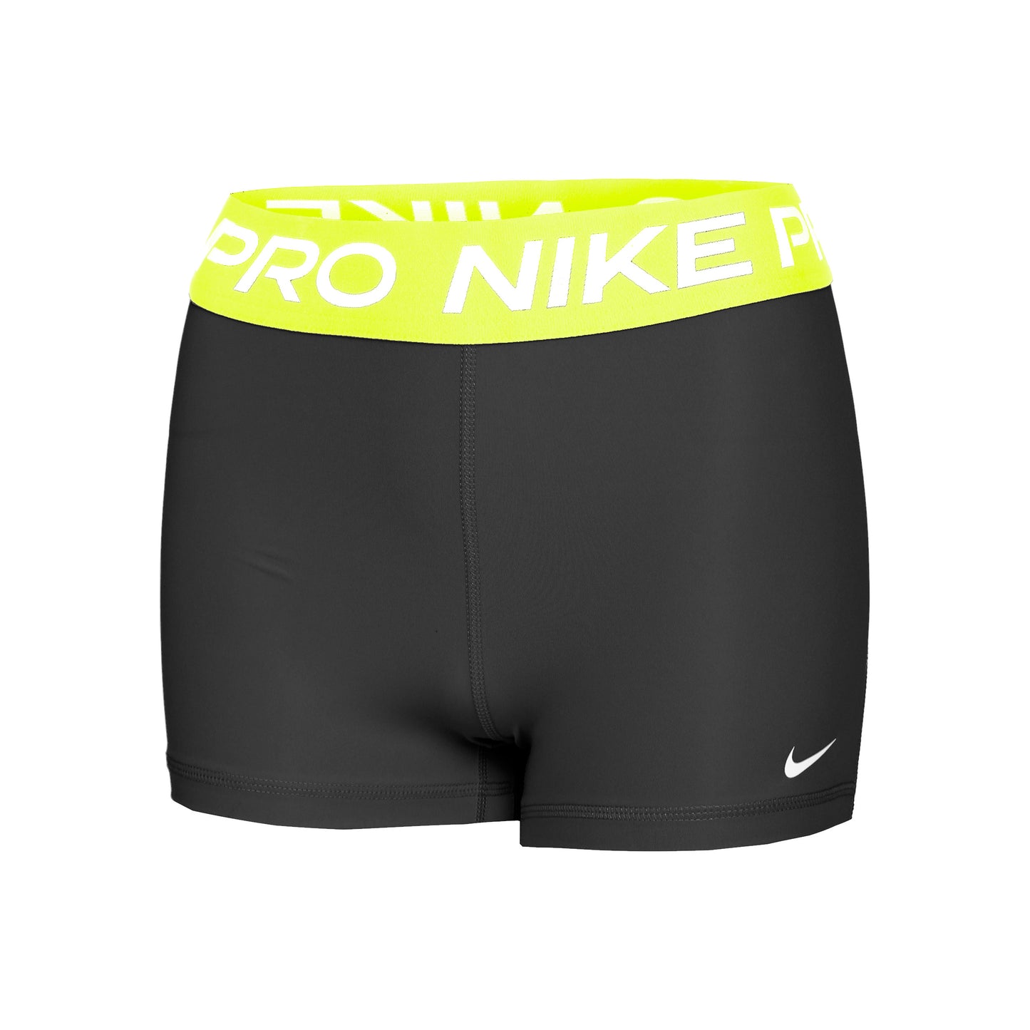 Nike Performance Pro 365 3in Pantaloncino attillato Donna - nero, giallo neon