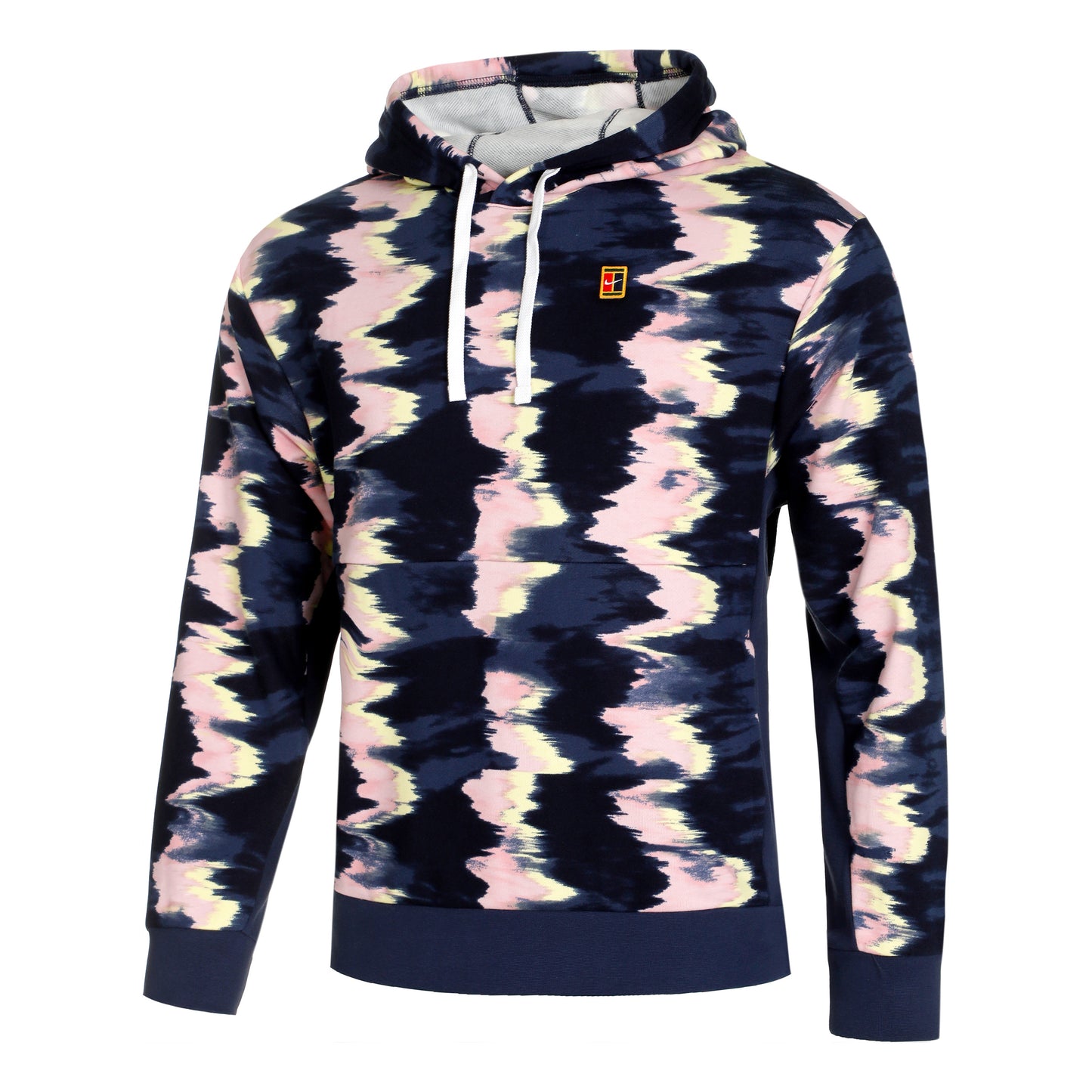Nike Dri-Fit Court Heritage OZ Felpa con cappuccio Uomini - rosa, blu scuro