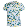 Dri-Fit Court Print Maglietta Uomini - blu chiaro, multicolore