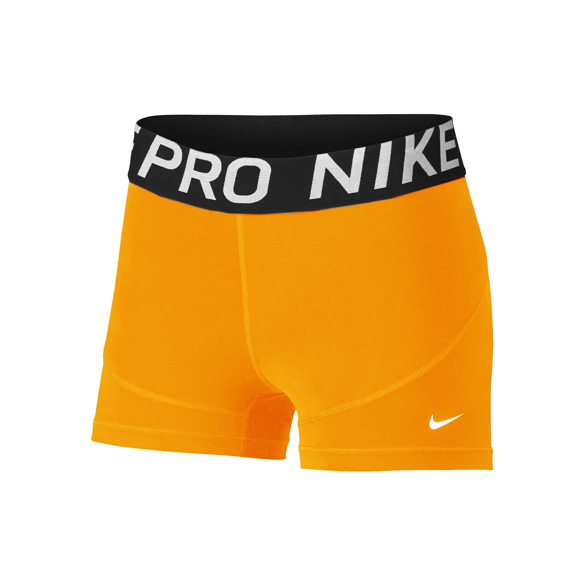Nike Dri-Fit Big Kids 3in Pantaloncini Ragazze-arancione,nero