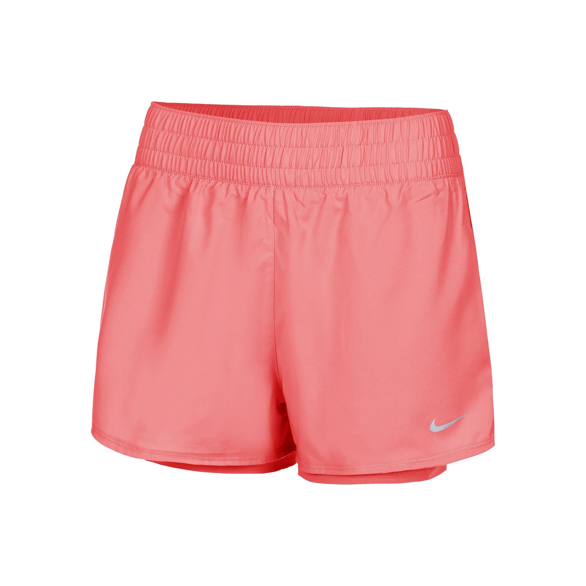 Nike Dri-Fit One Mid Rise 2in1 3in Pantaloncini Donna - corallo,