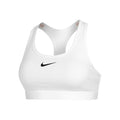 Swoosh Medium Reggiseni Sportivi Donna-Bianco