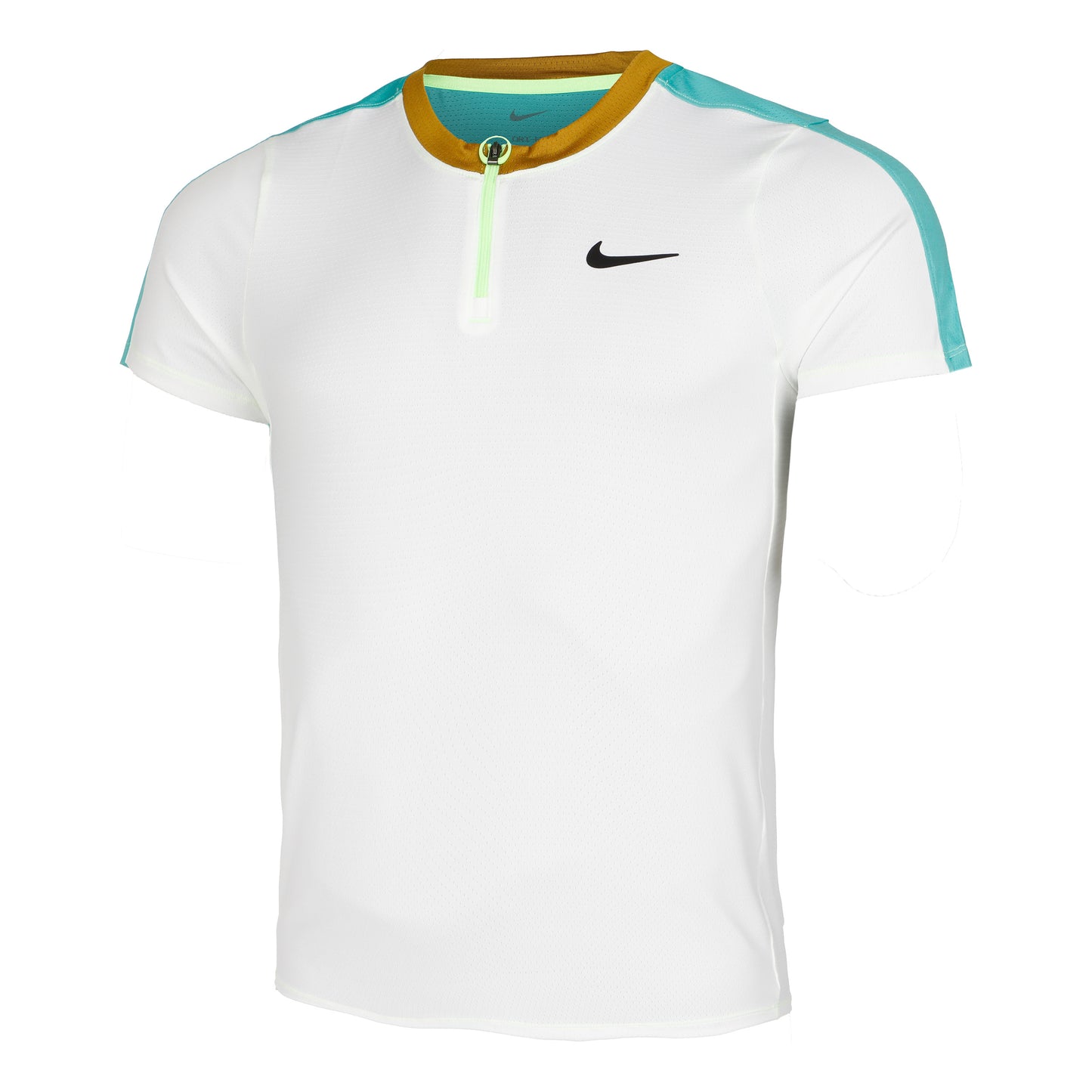 Nike Dri-Fit Court Polo Uomini - bianco, turchese
