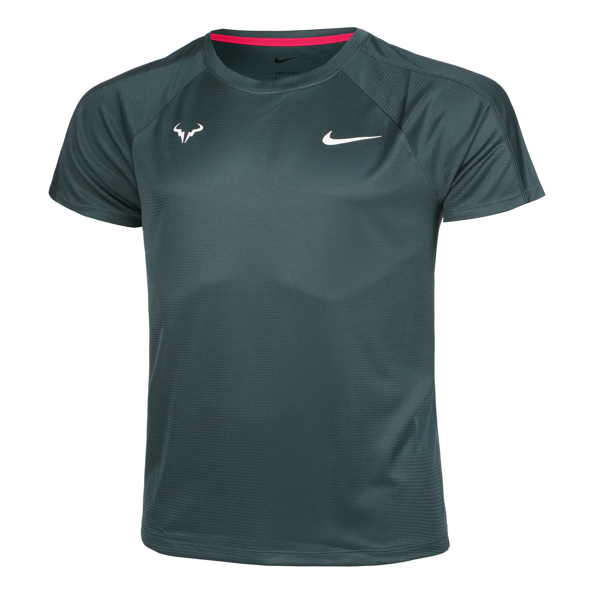 Nike Dri-Fit RAFA MNK Challenger Maglietta Uomini - verde scuro,