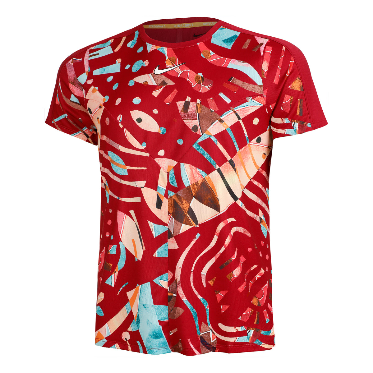 Nike Dri-Fit Court Slam Maglietta Uomini - berry, multicolore