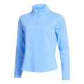 Dri-Fit One Standard Half-Zip Manica lunga Donna - blu chiaro,