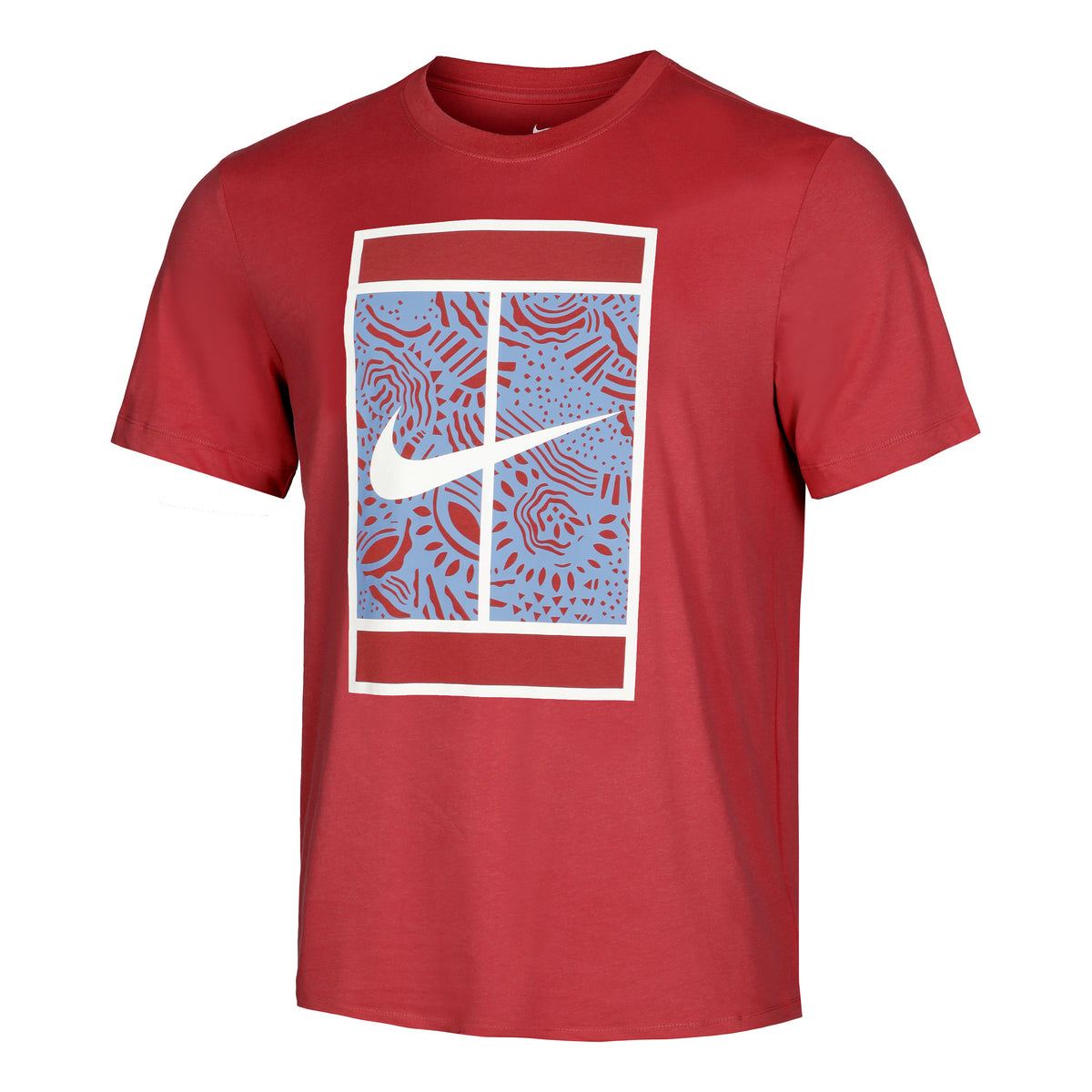 Nike Dri-Fit Court Maglietta Uomini - ruggine, multicolore