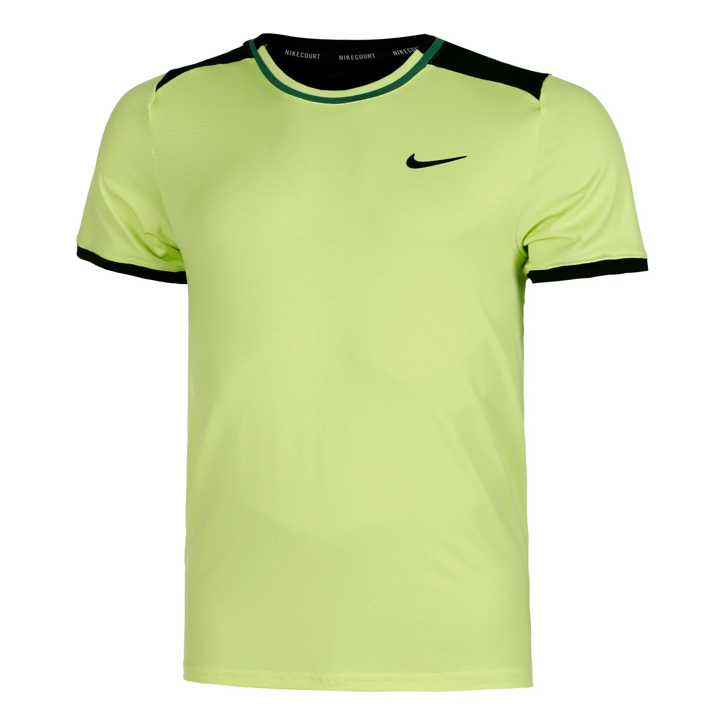 Nike Court Dri-Fit Advantage Maglietta Uomini - giallo limone, nero
