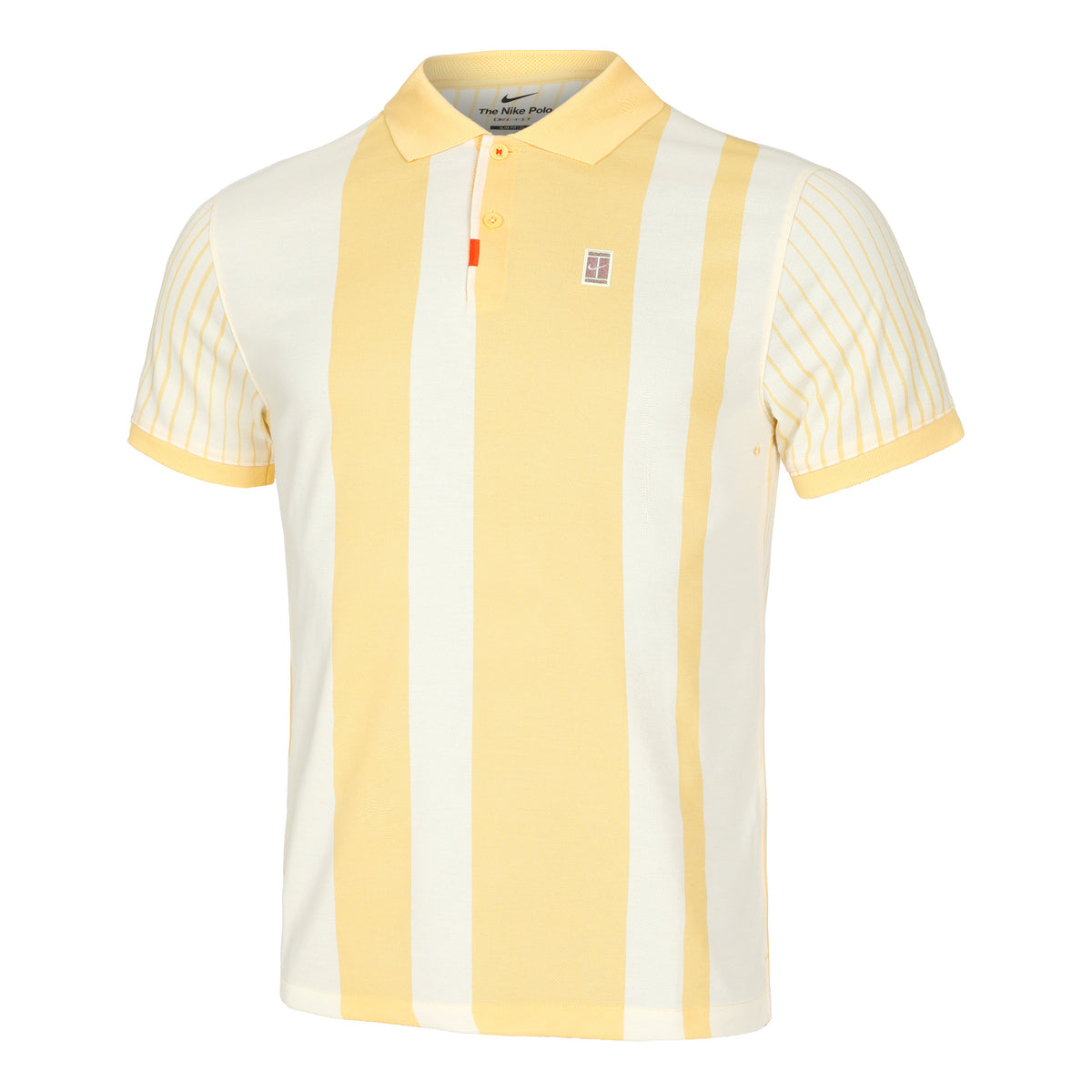 Nike Dri-Fit Heritage Polo Uomini - giallo oro, crema