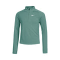Dri-Fit Half-Zip Manica lunga Ragazze - verde scuro,