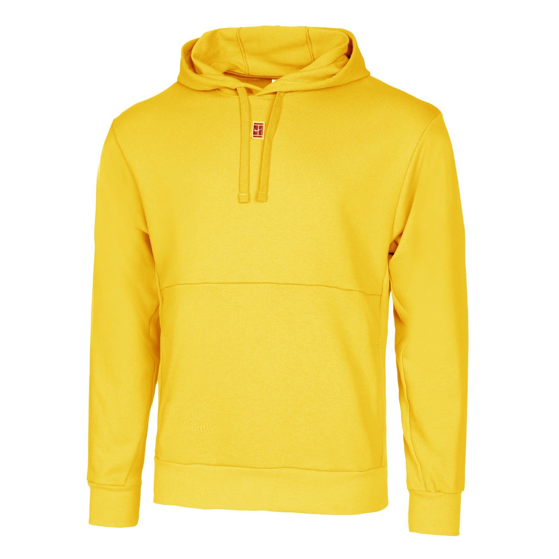 Nike Dri-Fit Court Heritage Fleece Felpa con cappuccio Uomini - giallo oro,