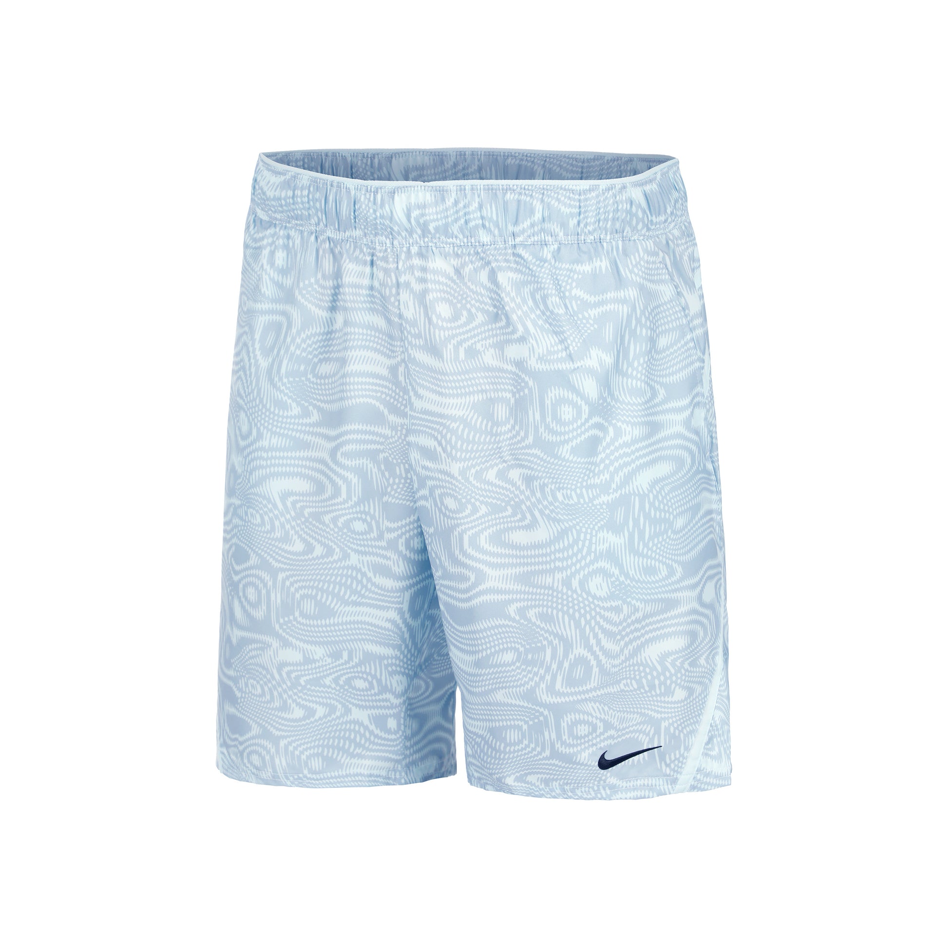Nike Court Victory Dri-Fit 9in AOP Pantaloncini Uomini - blu chiaro,