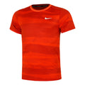 Dri-Fit Advantage Print Maglietta Uomini - rosso,