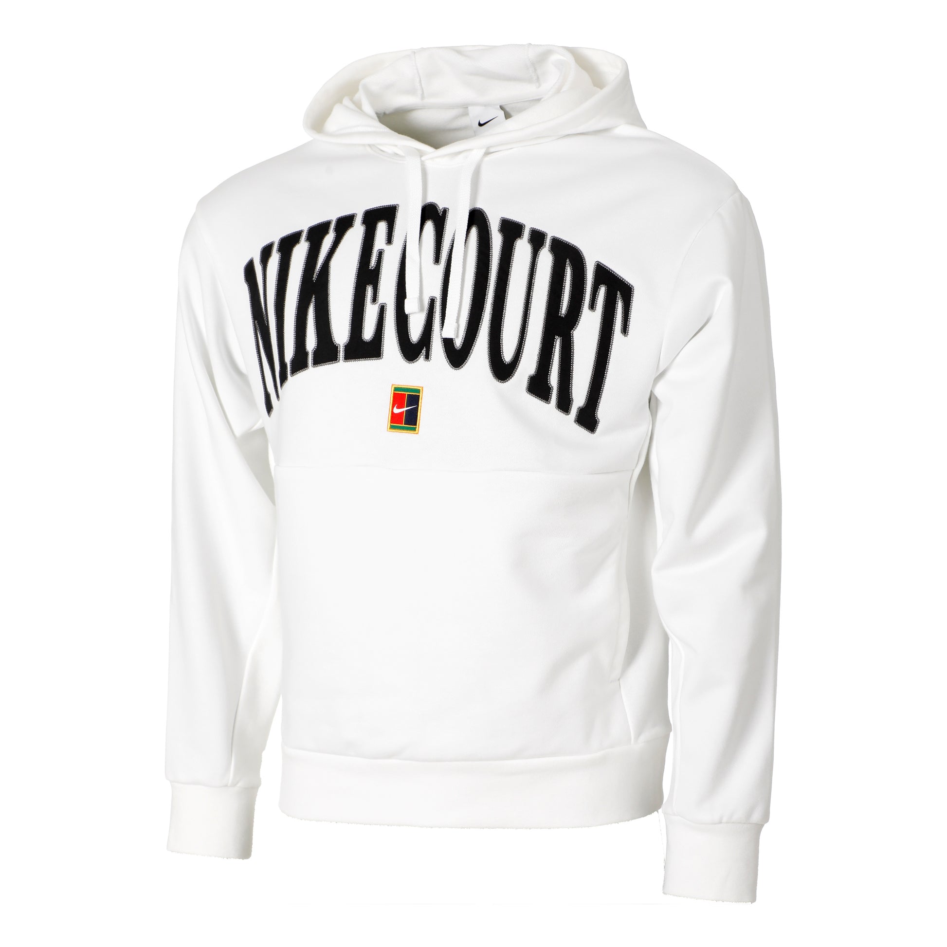 Nike Dri-Fit Fleece Heritage Felpa Con Cappuccio Uomini-Bianco,Nero