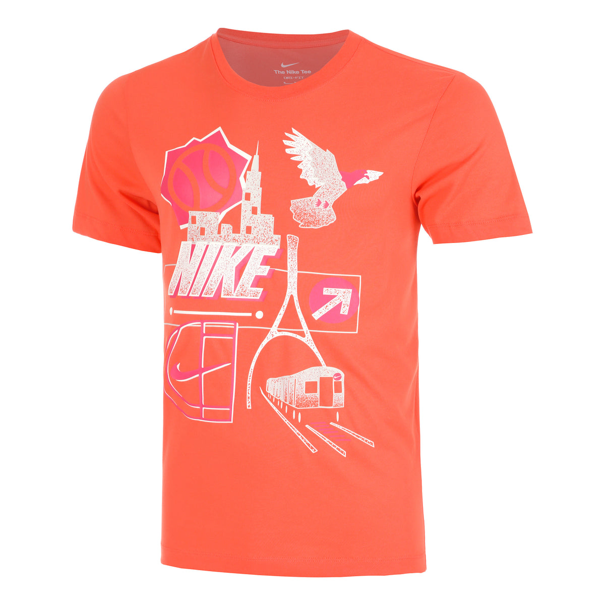 Nike Dri-Fit OC Maglietta Uomini - arancione, multicolore