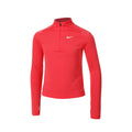 Dri-Fit Half-Zip Manica lunga Ragazze - rosa neon,