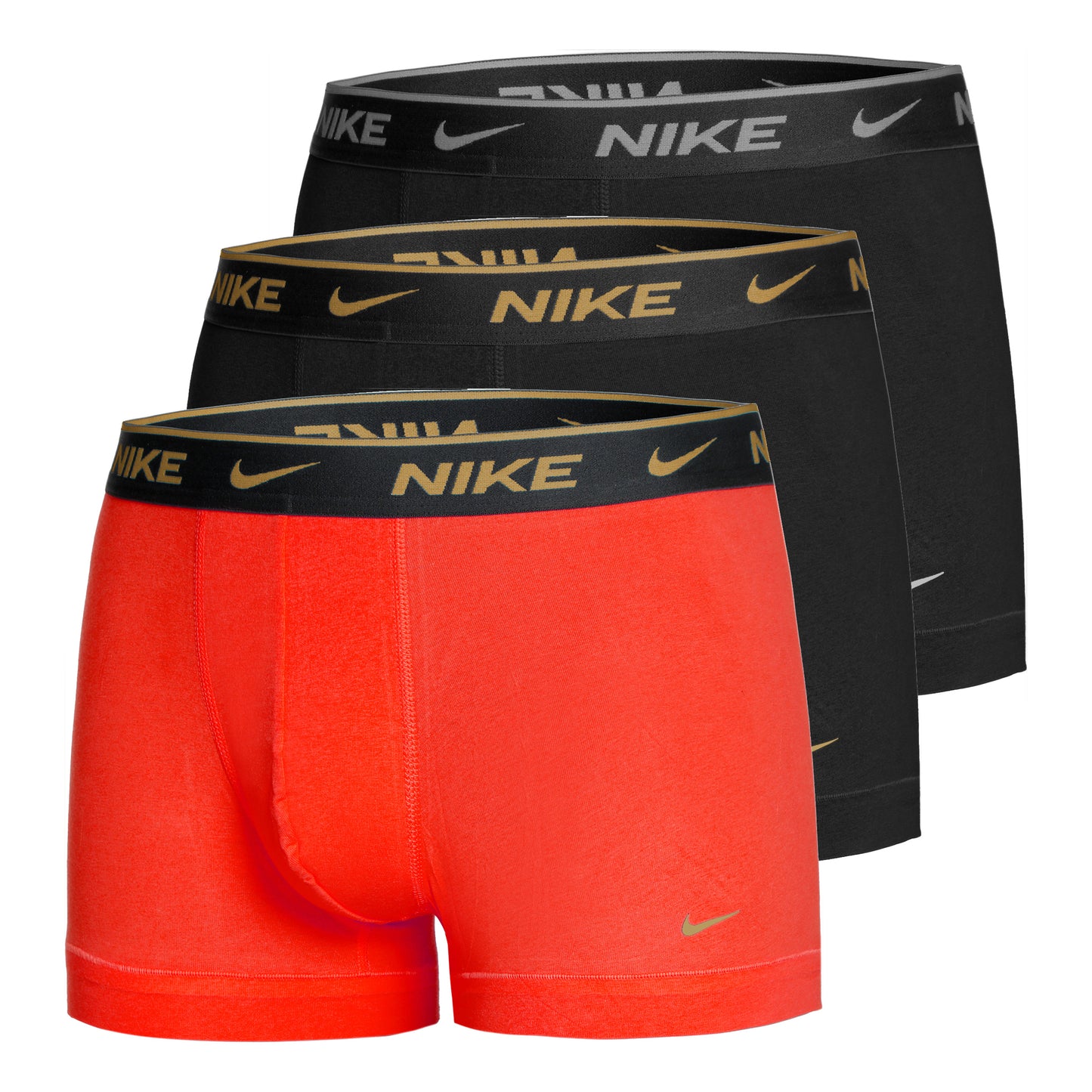 Nike Everyday Stretch Trunk Boxer Confezione da 3 Uomini - rosso, nero