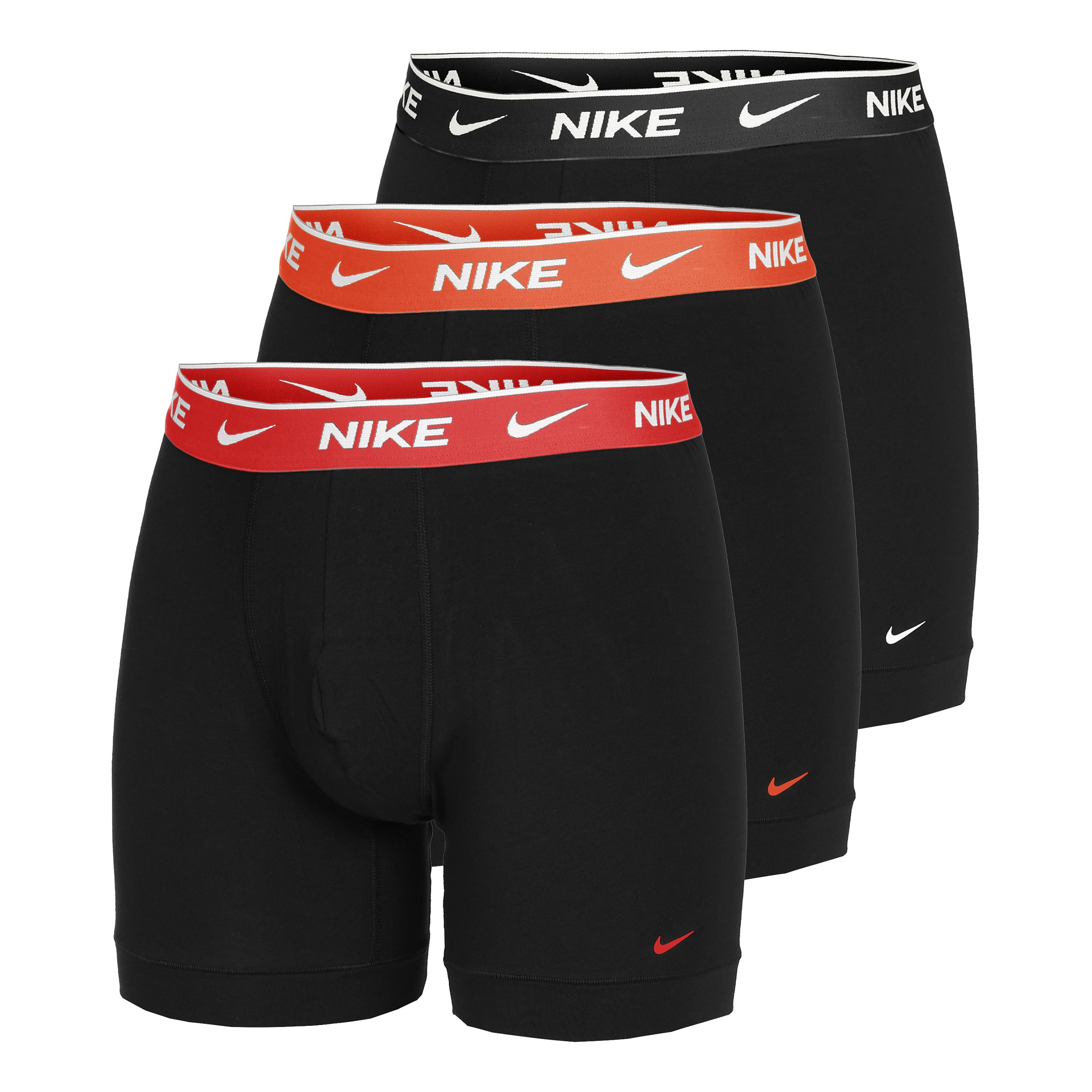Nike Everyday Cotton Stretch Boxer Confezione da 3 Uomini - nero,