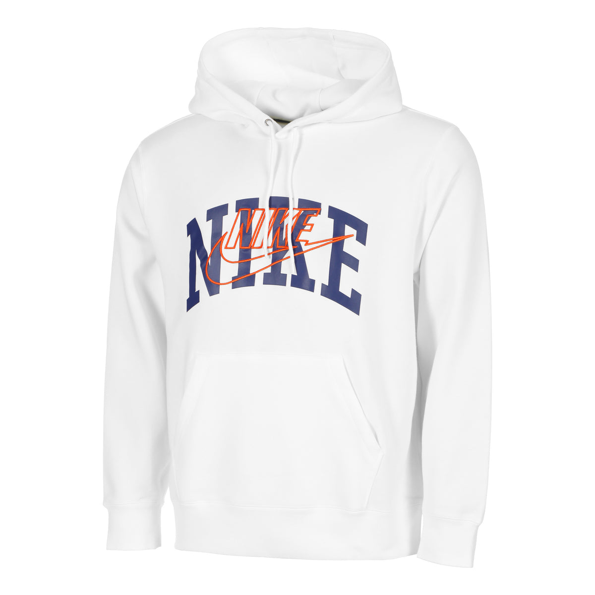 Nike Club Felpa con cappuccio Uomini - bianco,