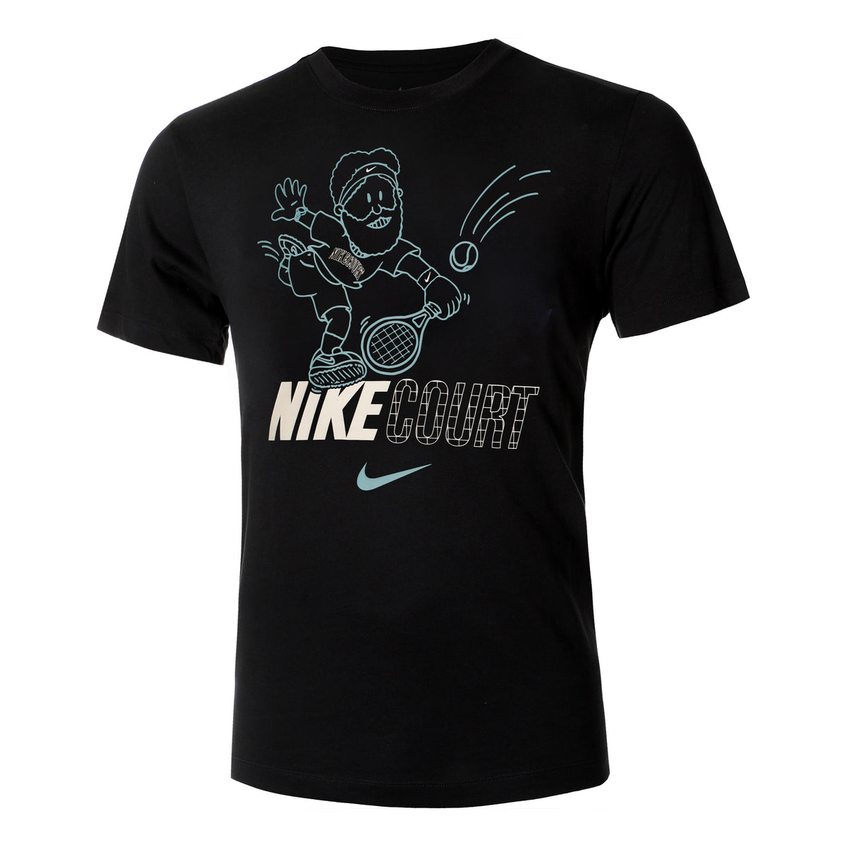 Nike Court Dri-Fit Maglietta Uomini - nero, multicolore