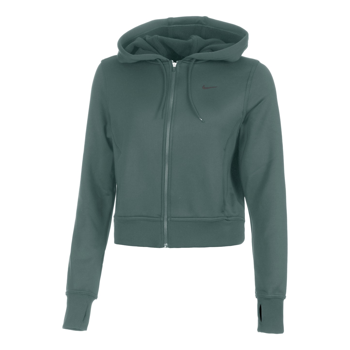 Nike One Therma-Fit Felpa Donna-Verde,Nero