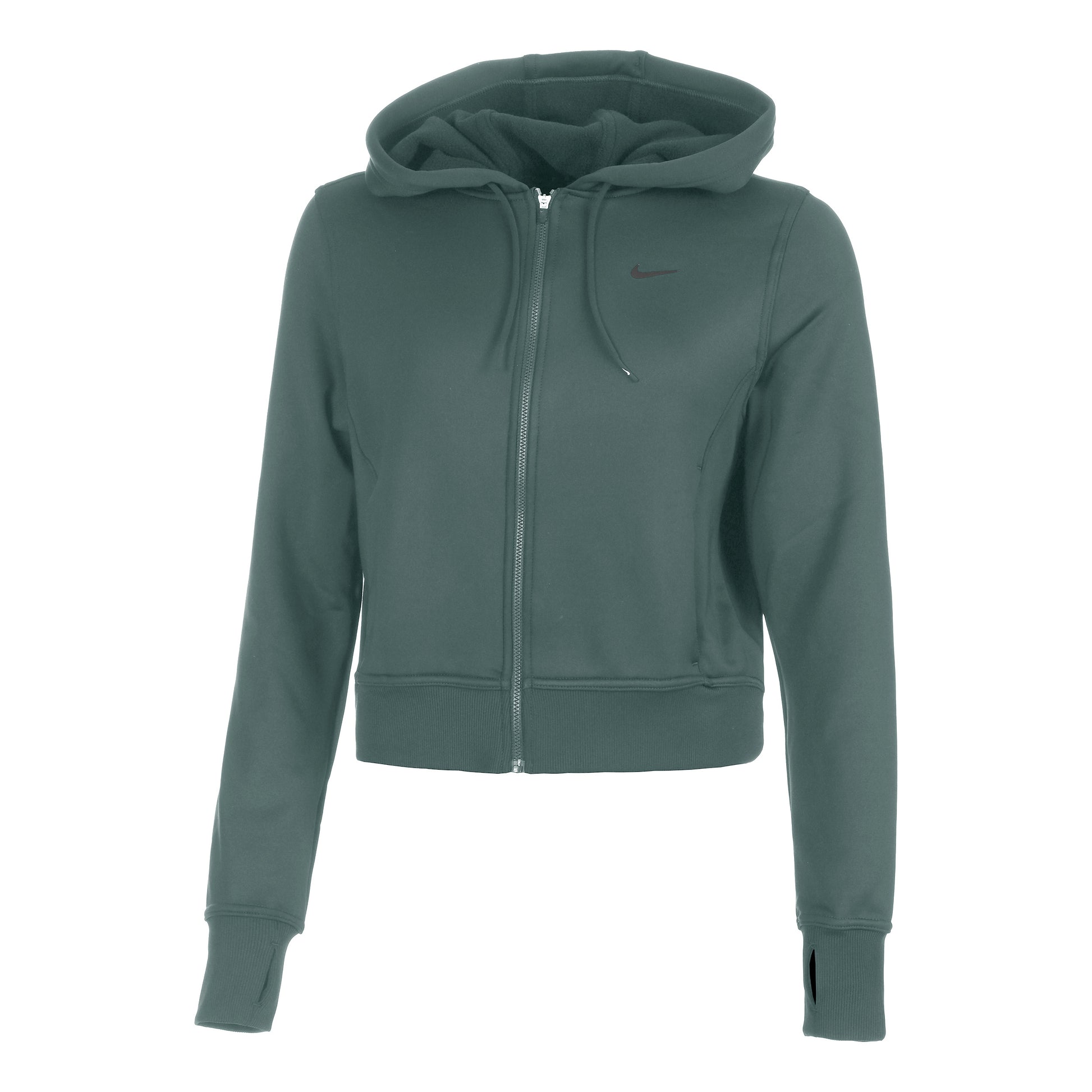 Nike One Therma-Fit Felpa Donna-Verde,Nero