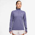 Dri-Fit Pacer 1/4-Zip Manica lunga Donna - grigio-blu,