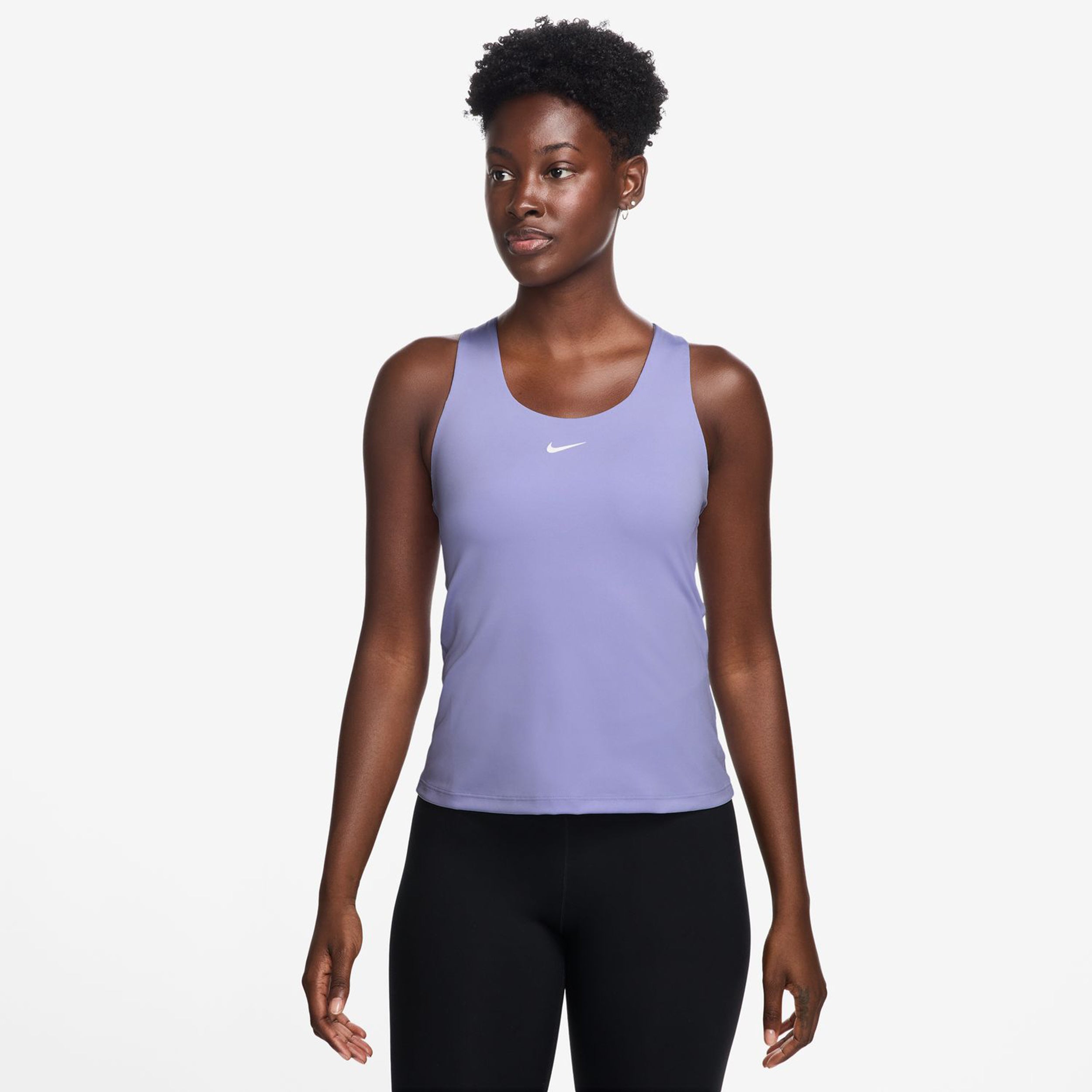 Nike Dri-FIT Swoosh Canottiera Donna-Viola