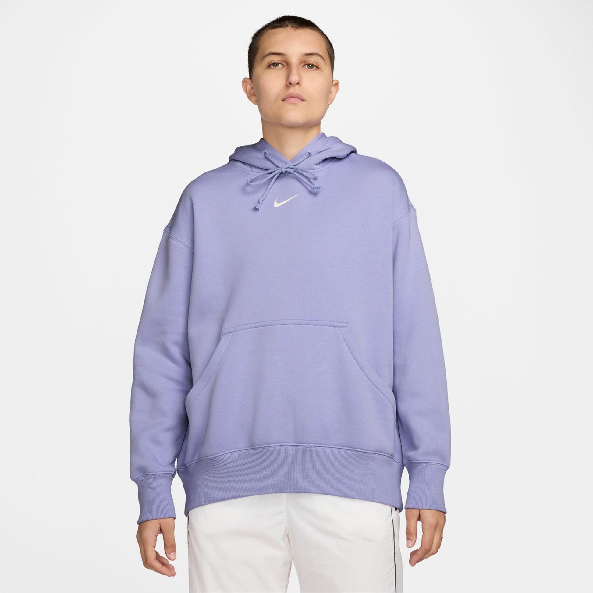 Nike Sportswear Phoenix Fleece Oversized Felpa Con Cappuccio Donna-Viola