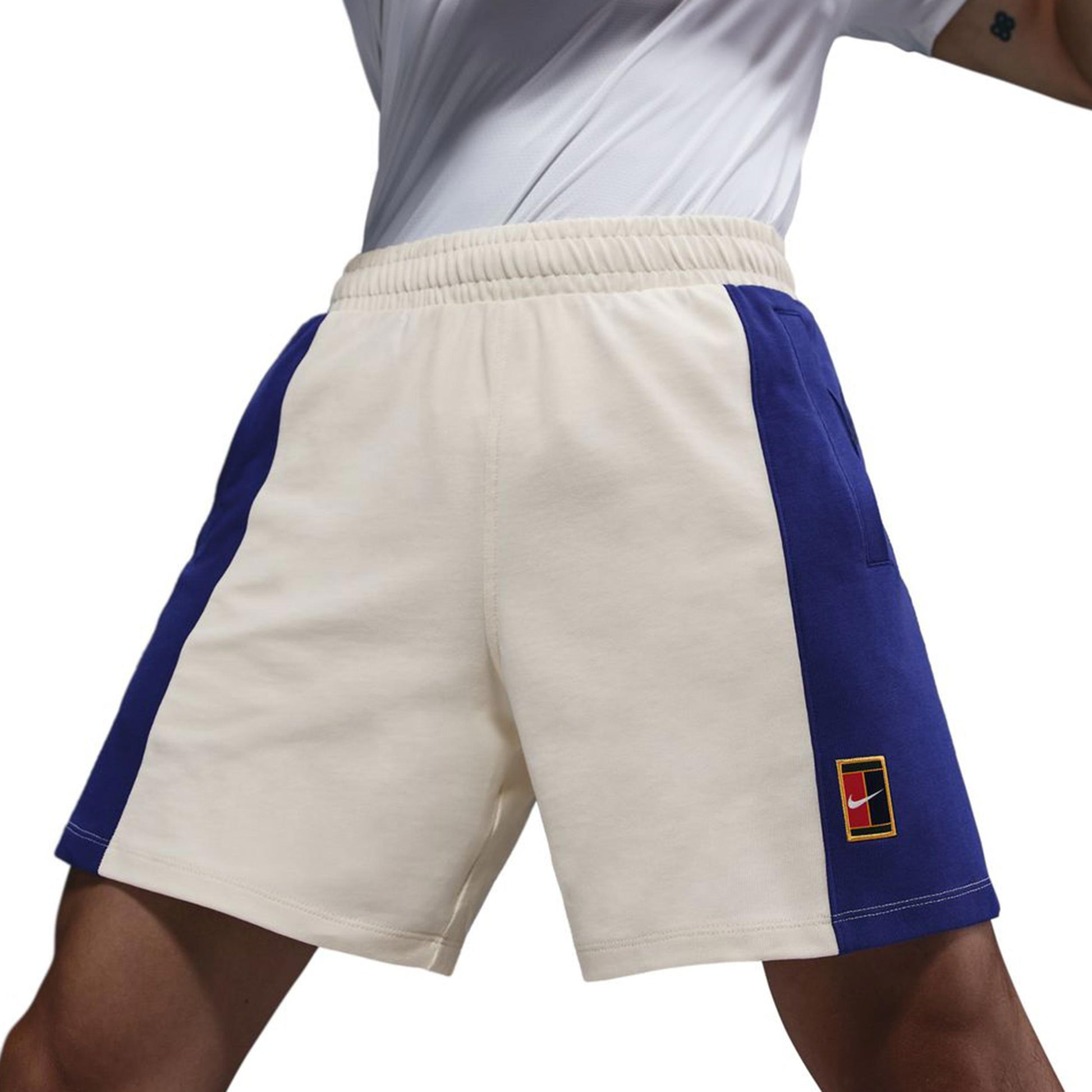 Nike Court Dri-FIT Heritage Pantaloncini Uomini-Crema,Blu
