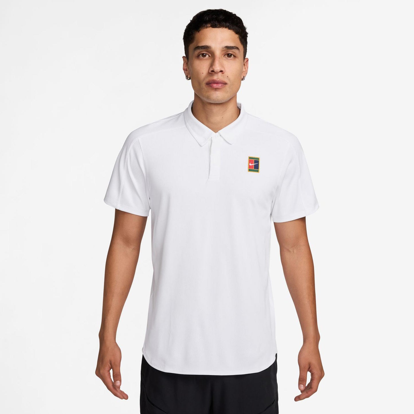 Nike Court Dri-Fit Advantage Slam Polo Uomini - bianco,