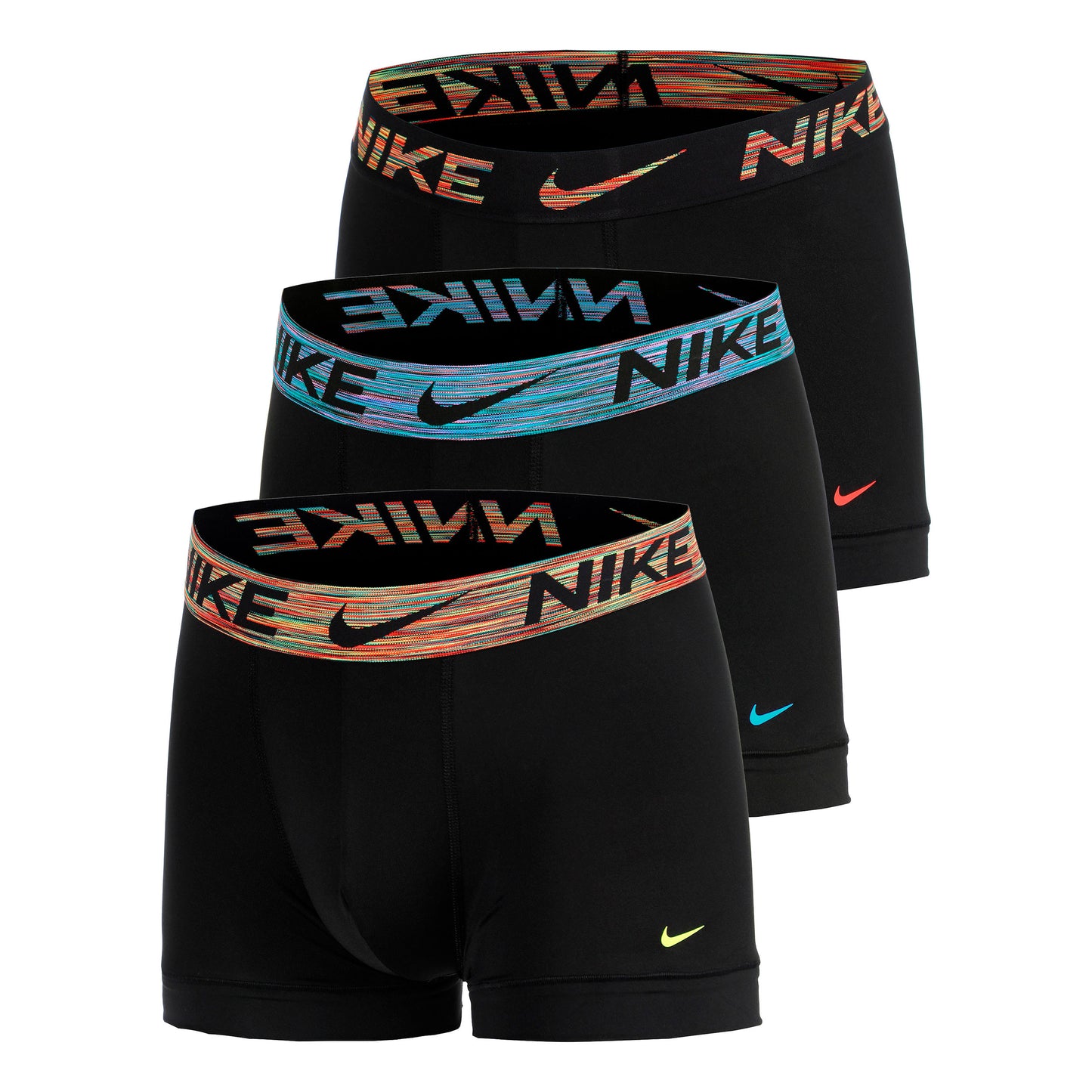 Nike Dri-Fit Essential Micro Trunk Boxer Confezione da 3 Uomini - nero, nero