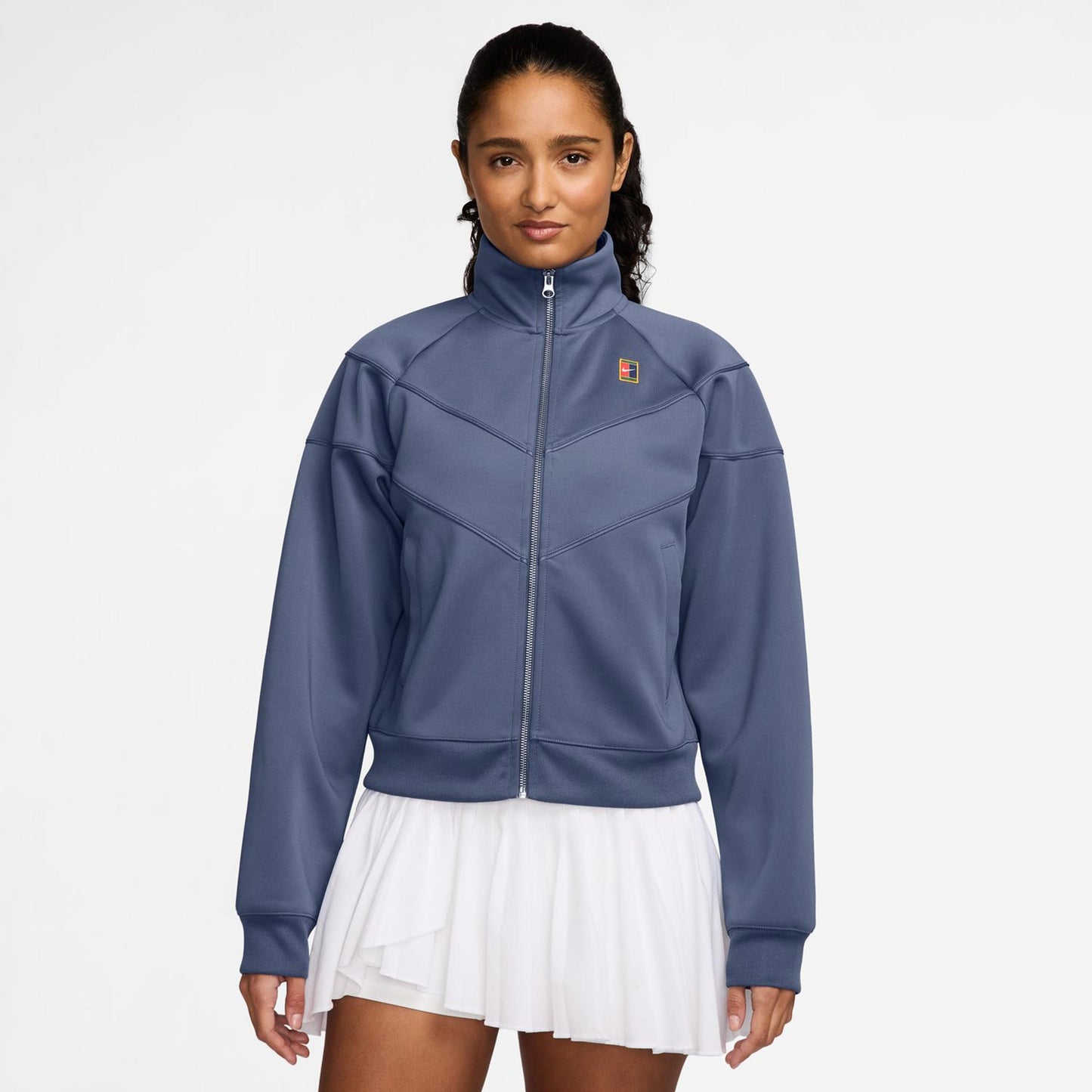 Nike Courtly Knit Heritage Giacca da allenamento Donna-grigio-blu