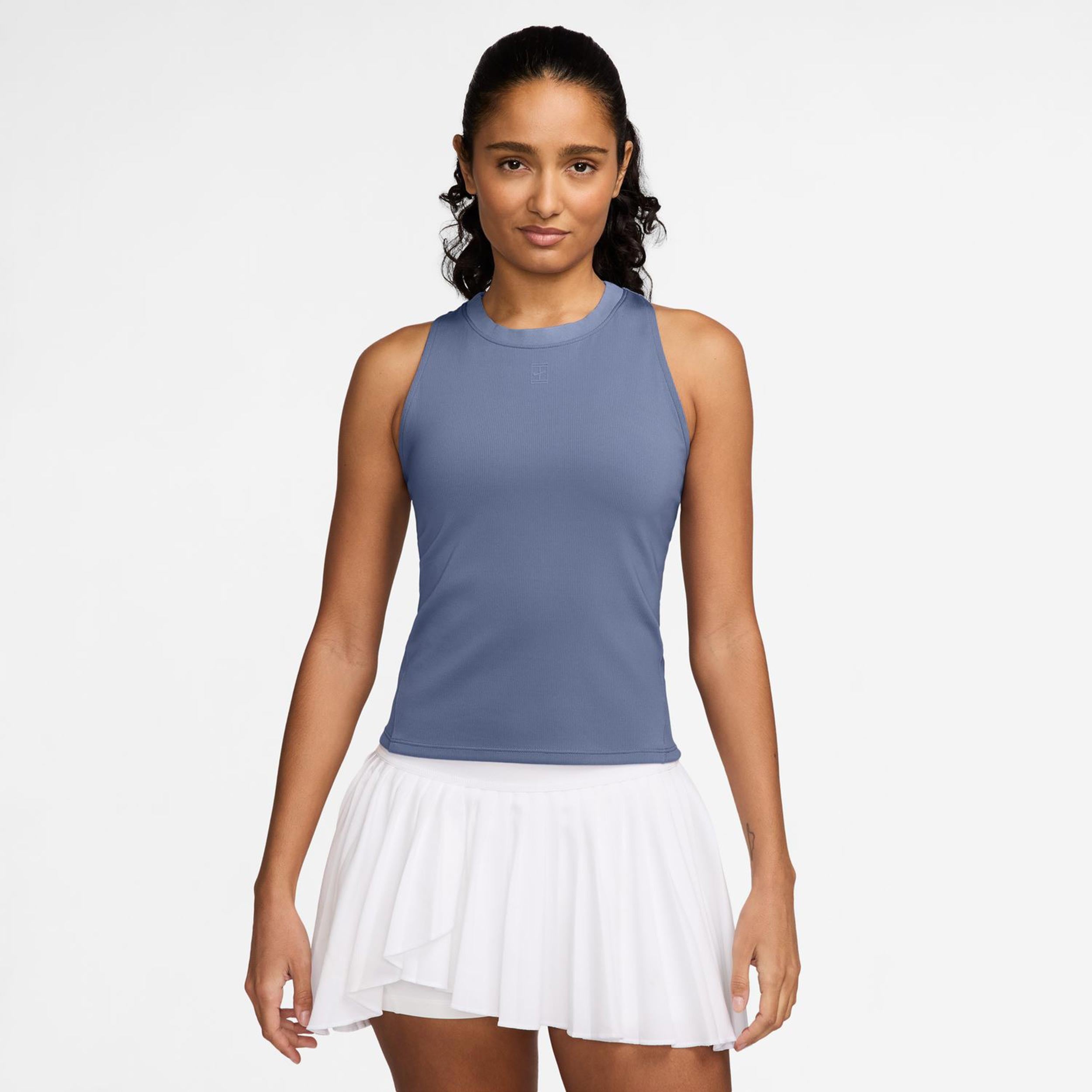 Nike Court Dri-Fit Advantage Canottiera Donna-Grigio-blu