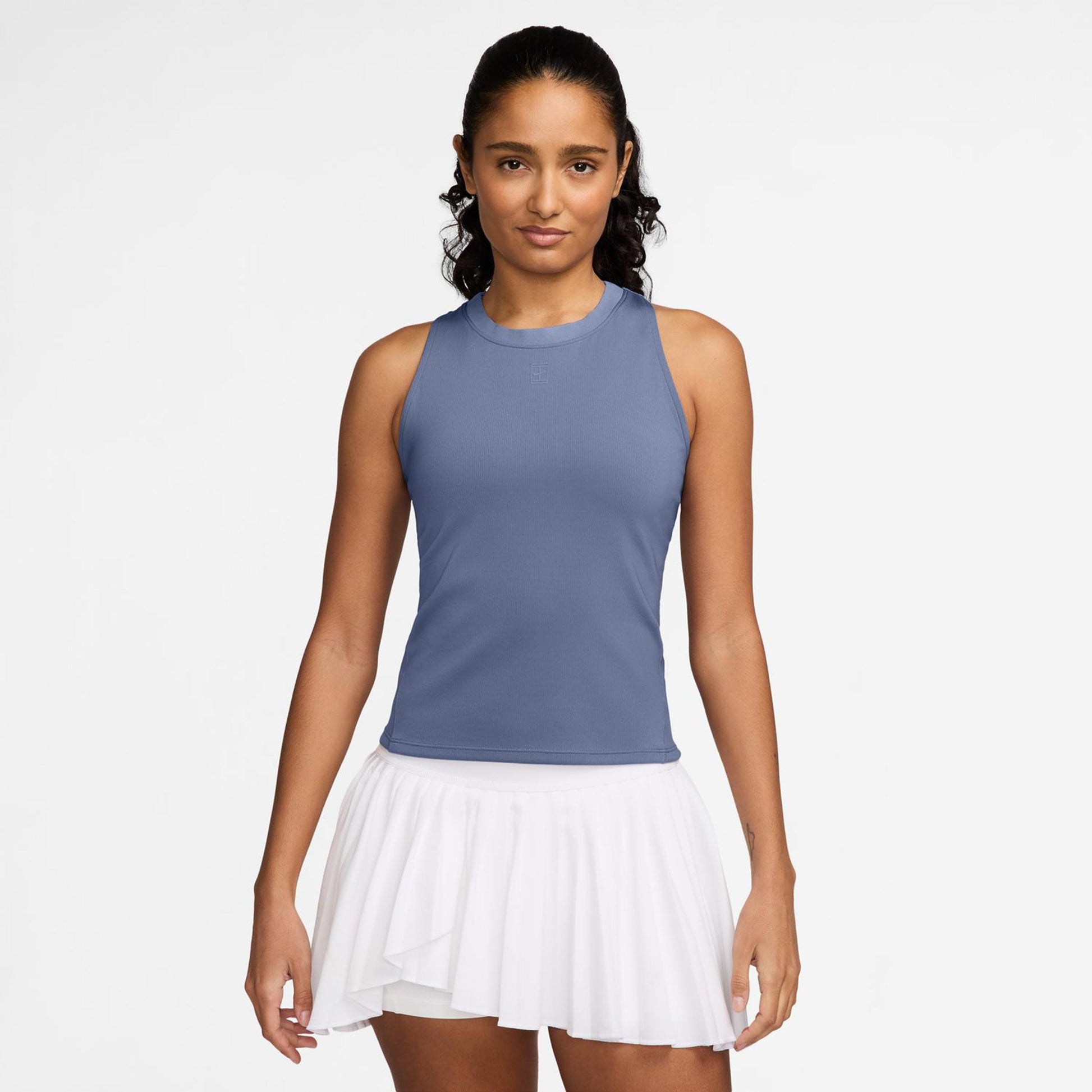 Nike Court Dri-Fit Advantage Canottiera Donna-Grigio-blu