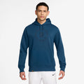 Court Dri-Fit Heritage Felpa Con Cappuccio Uomini-Grigio-blu