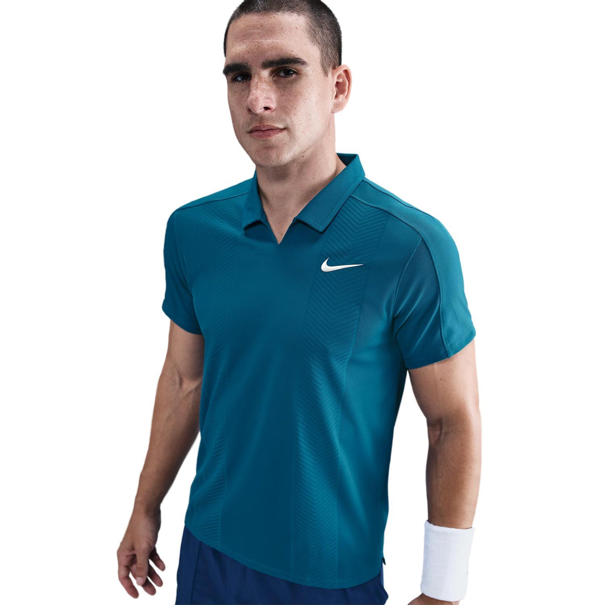 Nike Court Dri-Fit Slam Polo Uomini-Color Petrolio