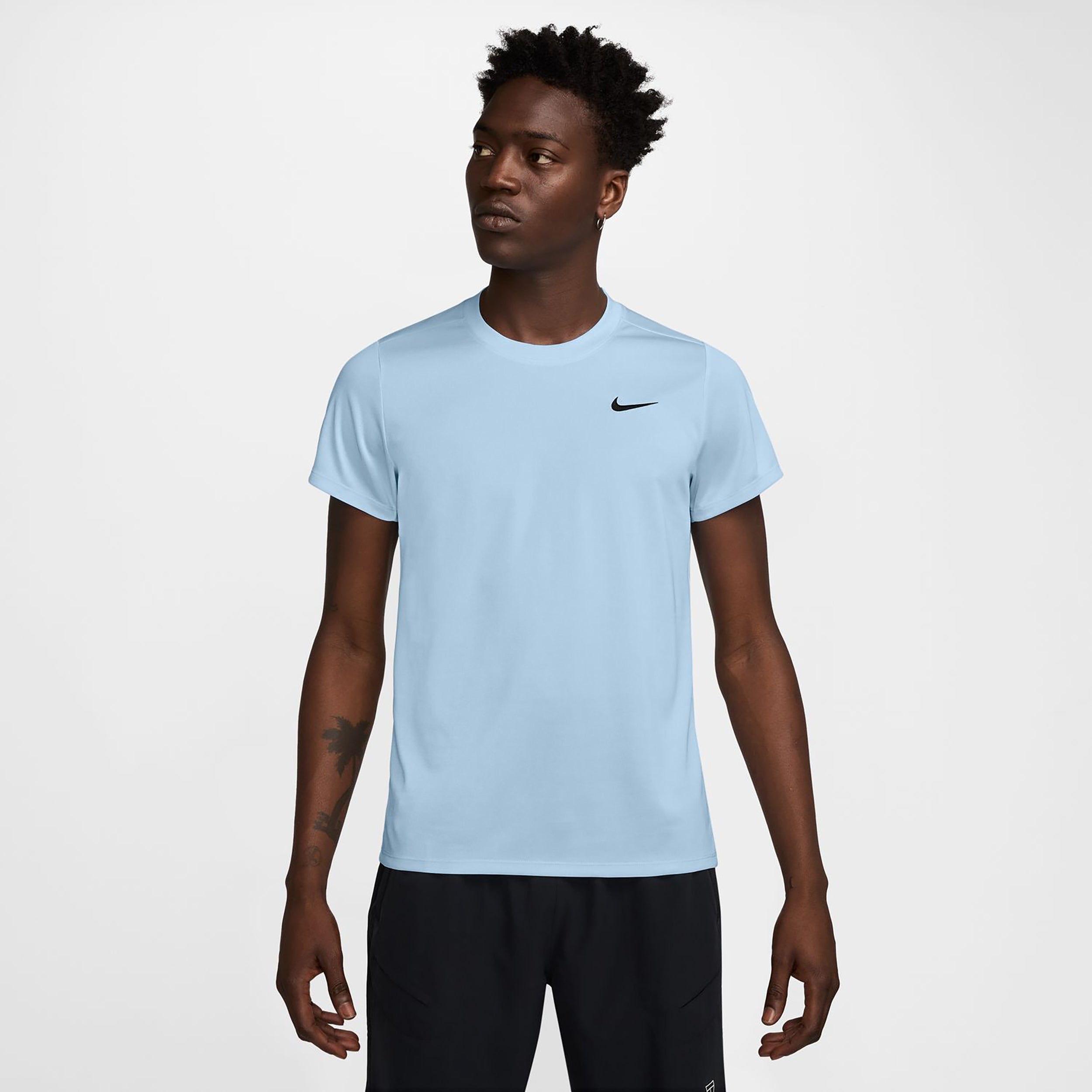 Nike Court Dry Victory Maglietta Uomini-Blu Chiaro