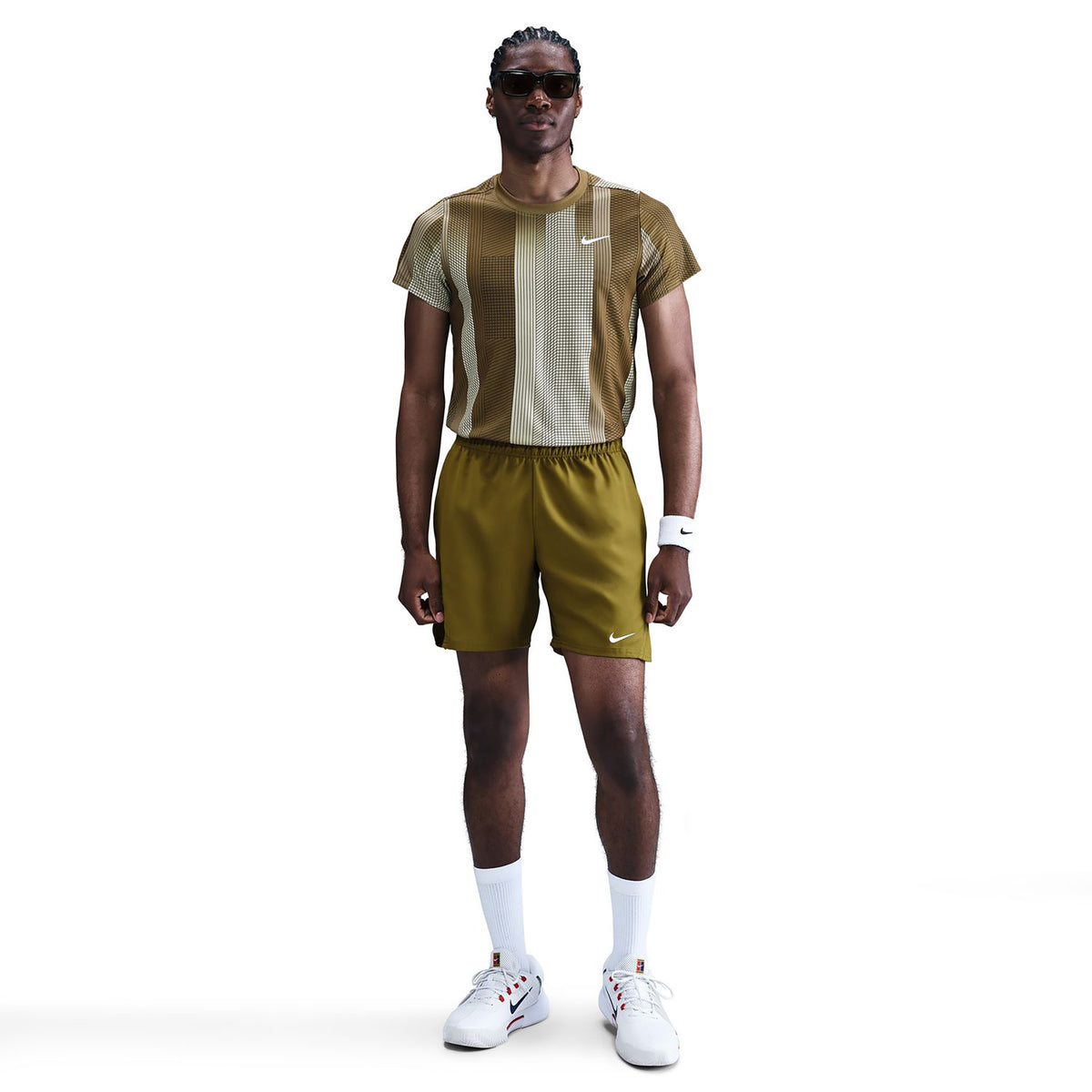 Nike Court Victory Dri-Fit 7in Pantaloncini Uomini - oliva