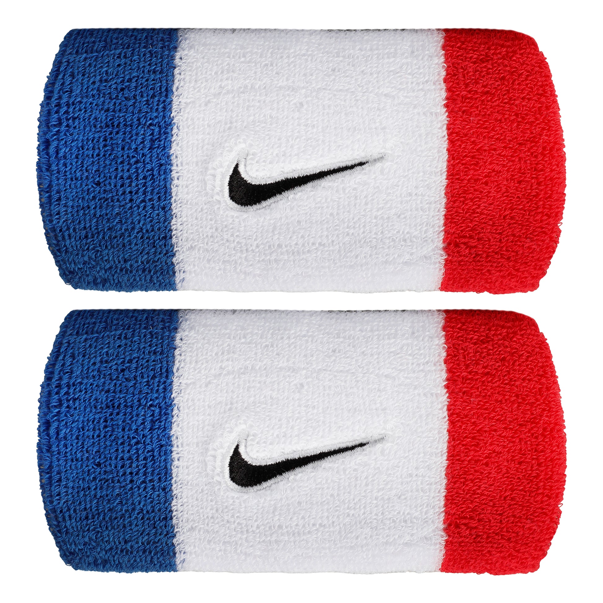 Nike Swoosh Classic Doublewide Polsino anti sudore lungo - blu, rosso